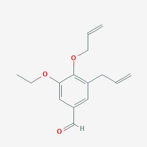 molecular formula C15H18O3 B1275926 3-Allyl-4-(allyloxy)-5-ethoxybenzaldehyde CAS No. 915920-67-1