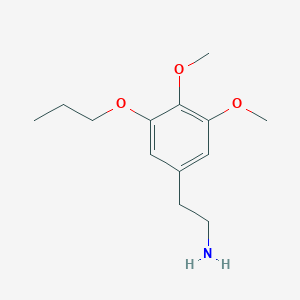 molecular formula C13H21NO3 B12759381 Metaproscaline CAS No. 90132-33-5
