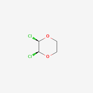 molecular formula C4H6Cl2O2 B12759423 cis-2,3-Dichloro-1,4-dioxane CAS No. 3883-42-9