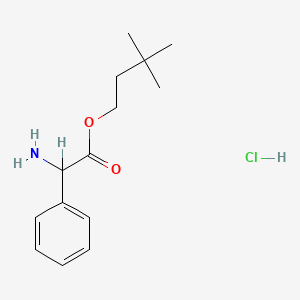 molecular formula C14H22ClNO2 B12759454 DL-2-Phenylglycine 3,3-dimethylbutyl ester hydrochloride CAS No. 87252-86-6