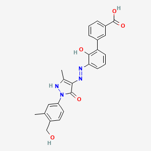 molecular formula C25H22N4O5 B12759463 Eltrombopag metabolite M1 CAS No. 1396009-04-3