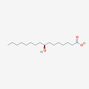molecular formula C16H32O3 B12759502 Hexadecanoic acid, 8-hydroxy-, (S)- CAS No. 2777-50-6