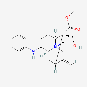 molecular formula C22H27N2O3+ B12759584 Macusine C CAS No. 6801-17-8