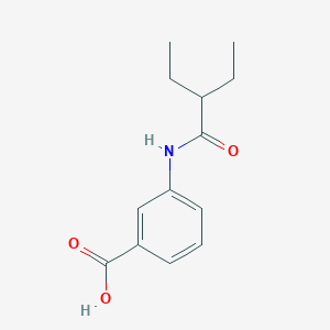 molecular formula C13H17NO3 B1275961 3-[(2-Ethylbutanoyl)amino]benzoic acid CAS No. 915923-97-6