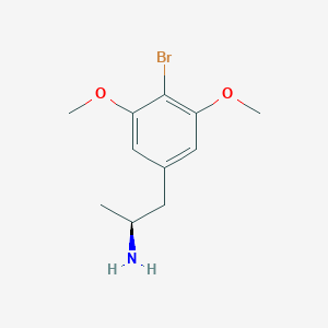 molecular formula C11H16BrNO2 B12759656 4-Bromo-3,5-dimethoxyamphetamine, (S)- CAS No. 1335888-10-2