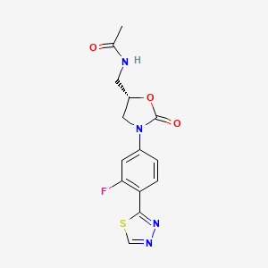 molecular formula C14H13FN4O3S B12759661 Tta4yaz7R5 CAS No. 220009-87-0