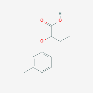 molecular formula C11H14O3 B1275976 2-(3-Methylphenoxy)butanoic acid CAS No. 113104-27-1