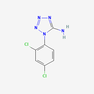 molecular formula C7H5Cl2N5 B12759786 5-Amino-1-(2,4-dichlorophenyl)tetrazole CAS No. 30895-27-3