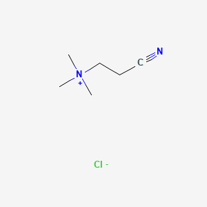 molecular formula C6H13ClN2 B12759865 (2-Cyanoethyl)trimethylammonium chloride CAS No. 82317-52-0