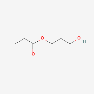 molecular formula C7H14O3 B12759904 1,3-Butylene glycol 1-propionate CAS No. 37482-81-8