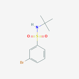 molecular formula C10H14BrNO2S B1275991 3-Bromo-N-(tert-butyl)benzenesulphonamide CAS No. 308283-47-8