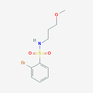 molecular formula C10H14BrNO3S B1275992 2-bromo-N-(3-methoxypropyl)benzenesulfonamide CAS No. 848906-56-9