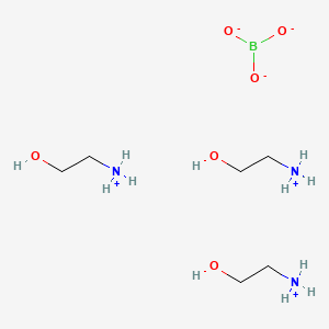 molecular formula C6H24BN3O6 B12759947 Tris((2-hydroxyethyl)ammonium) orthoborate CAS No. 93859-15-5