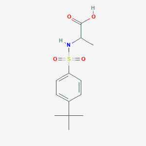 B1276010 2-{[(4-Tert-butylphenyl)sulfonyl]amino}propanoic acid CAS No. 159855-98-8