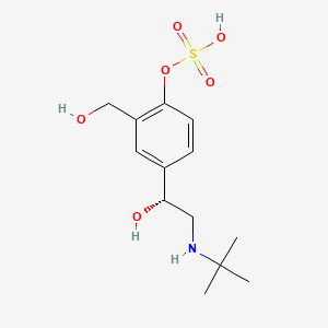 molecular formula C13H21NO6S B12760154 Levalbuterol-4-o-sulphate CAS No. 146698-85-3