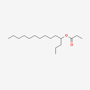 molecular formula C17H34O2 B12760189 4-Tetradecylpropionate CAS No. 959101-11-2