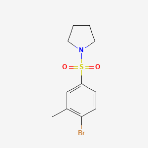 molecular formula C11H14BrNO2S B1276019 1-(4-Bromo-3-methylphenylsulfonyl)pyrrolidine CAS No. 852026-79-0