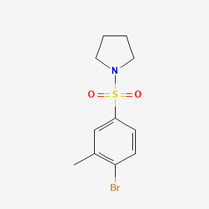 molecular formula C11H14BrNO2S B1276019 1-((4-溴-3-甲基苯基)磺酰)吡咯烷 CAS No. 852026-79-0