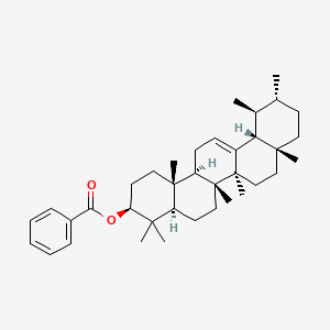 molecular formula C37H54O2 B12760205 URS-12-EN-3beta-ol, benzoate CAS No. 4660-99-5
