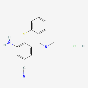molecular formula C16H18ClN3S B12760241 DASB hydrochloride CAS No. 371971-10-7