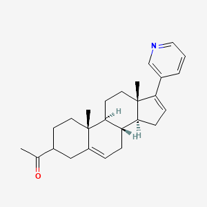molecular formula C26H33NO B12760295 3-Deoxy-3-acetyl abiraterone-3-ene CAS No. 2484719-12-0
