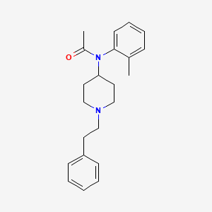 molecular formula C22H28N2O B12760302 N-(2-Methylphenyl)-N-(1-(2-phenylethyl)-4-piperidinyl)acetamide CAS No. 90736-11-1