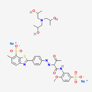 molecular formula C34H41N5Na2O12S3 B12760394 Einecs 286-876-7 CAS No. 85392-18-3