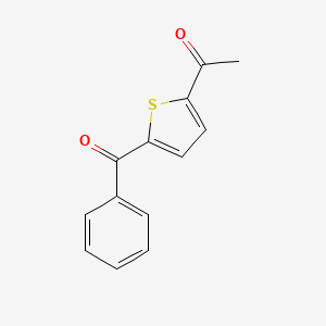 molecular formula C13H10O2S B12760499 1-(5-Benzoylthiophen-2-yl)ethanone CAS No. 5912-44-7