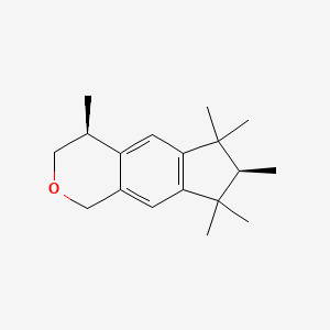 molecular formula C18H26O B12760529 Hexamethylindanopyran, (4S,7R)- CAS No. 252332-95-9