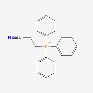 molecular formula C21H19NP+ B12760557 3-(Triphenylphosphoranyl)propanenitrile CAS No. 47252-66-4