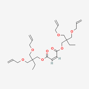 molecular formula C28H44O8 B12760588 Bis(2,2-bis((allyloxy)methyl)butyl) maleate CAS No. 70636-59-8