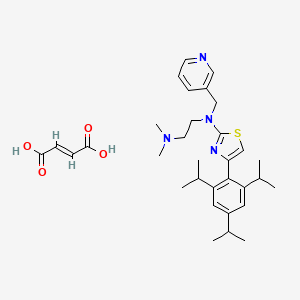 molecular formula C32H44N4O4S B12760611 Foropafant fumarate CAS No. 136470-45-6