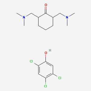 molecular formula C18H27Cl3N2O2 B12760638 Unii-jkh4JA8S4L CAS No. 53404-83-4