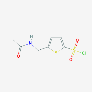 molecular formula C7H8ClNO3S2 B1276065 5-(acetamidomethyl)thiophene-2-sulfonyl Chloride CAS No. 859491-07-9