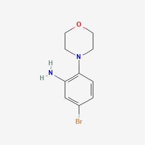 molecular formula C10H13BrN2O B1276069 5-Bromo-2-morpholin-4-ylaniline CAS No. 91062-48-5
