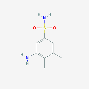 molecular formula C8H12N2O2S B1276072 3-氨基-4,5-二甲基苯磺酰胺 CAS No. 101251-33-6