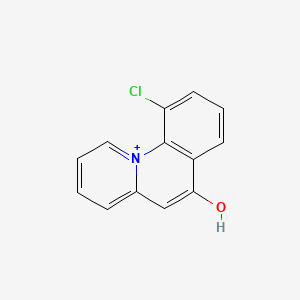 molecular formula C13H9ClNO+ B12760738 MPB-07 free acid CAS No. 586349-01-1