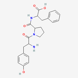 molecular formula C23H27N3O5 B1276085 Tyr-Pro-Phe CAS No. 72122-59-9