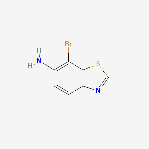 molecular formula C7H5BrN2S B1276090 6-Amino-7-bromobenzothiazole CAS No. 769-20-0