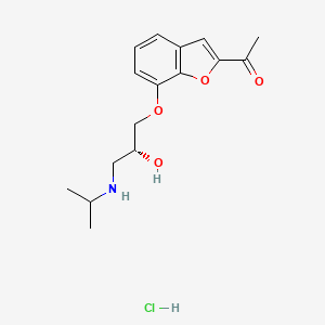 molecular formula C16H22ClNO4 B12760909 Befunolol hydrochloride, (R)- CAS No. 66685-79-8