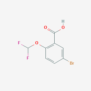 molecular formula C8H5BrF2O3 B1276099 5-Bromo-2-(difluoromethoxy)benzoic acid CAS No. 438221-79-5