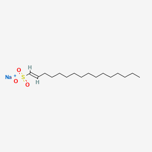 molecular formula C16H31NaO3S B12761063 sodium (Z)-hexadec-1-ene-1-sulfonate CAS No. 4615-13-8