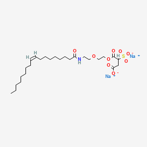 molecular formula C26H45NNa2O9S B12761093 Disodium oleamido diethylene glycol 2-sulfosuccinate CAS No. 67030-80-2