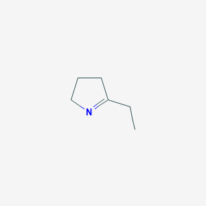 molecular formula C6H11N B127612 5-Ethyl-3,4-dihydro-2H-pyrrole CAS No. 1192-29-6