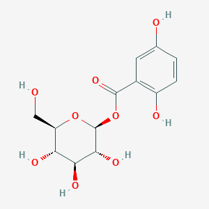 molecular formula C13H16O9 B12761236 Gentisoyl glucoside CAS No. 23445-11-6