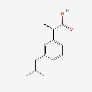 molecular formula C13H18O2 B12761255 (S)-2-(3-Isobutylphenyl)propanoic acid CAS No. 342373-94-8