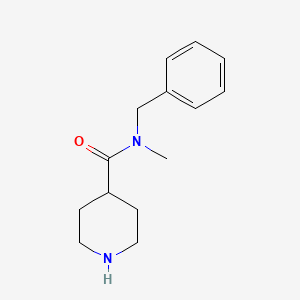 molecular formula C14H20N2O B1276129 N-benzyl-N-methylpiperidine-4-carboxamide CAS No. 686255-79-8