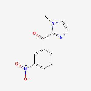 molecular formula C11H9N3O3 B1276130 (1-甲基-1H-咪唑-2-基)(3-硝基苯基)甲酮 CAS No. 32902-21-9