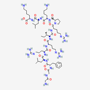 molecular formula C66H117N23O13 B12761321 De-tyr-dynorphin(2-13) CAS No. 84211-35-8