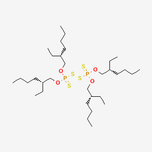 molecular formula C32H68O4P2S4 B12761355 Disulfide, bis(O,O-di(2-ethylhexyl)thiophosphoryl)- CAS No. 71426-89-6